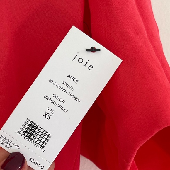 JOIE  Silk Blouse XS - Picture 5 of 6